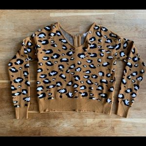 Lucy Paris Leopard Print Sweater